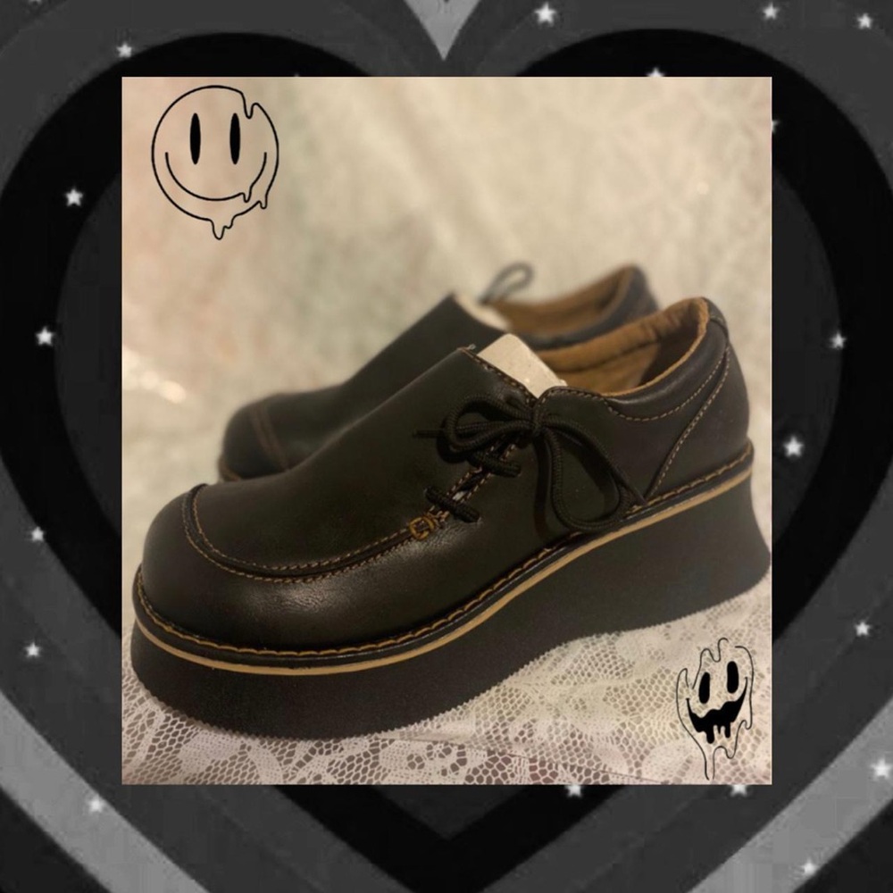 Vintage 90s Chunky Platform Loafers